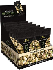 Paramount Farms - Nuts - Wonderful Pistachios, Roasted & Salted, 1 oz Pack, 12/Box - First Tool & Supply