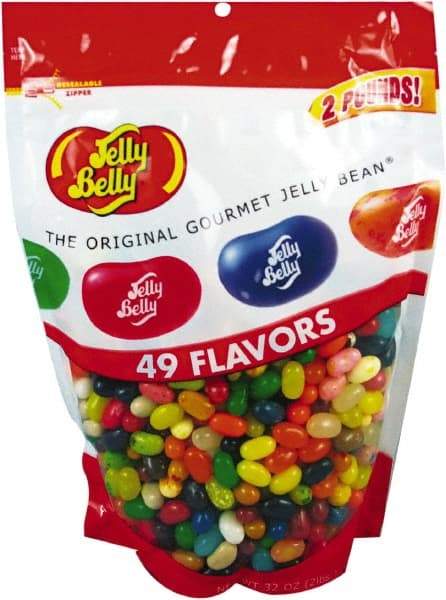 Jelly Belly - Candy - Candy, 49 Assorted Flavors, 2lb Bag - First Tool & Supply