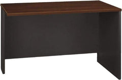 Bush Business Furniture - Laminate Over Wood Return/Bridge Shell Desk - 47-3/4" Wide x 23-3/8" Deep x 29-7/8" High, Hansen Cherry & Graphite Gray - First Tool & Supply