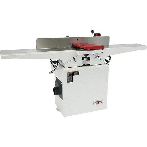 Jet - 5,500 RPM, 8" Cutting Width, 1/2" Cutting Depth, Jointer - 4-3/4" Fence Height, 38-1/2" Fence Length, 2 hp - First Tool & Supply