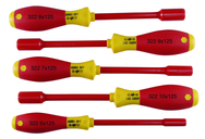 Insulated Nut Driver Metric Set Includes: 6.0 - 10.0mm. 5 Pieces - First Tool & Supply