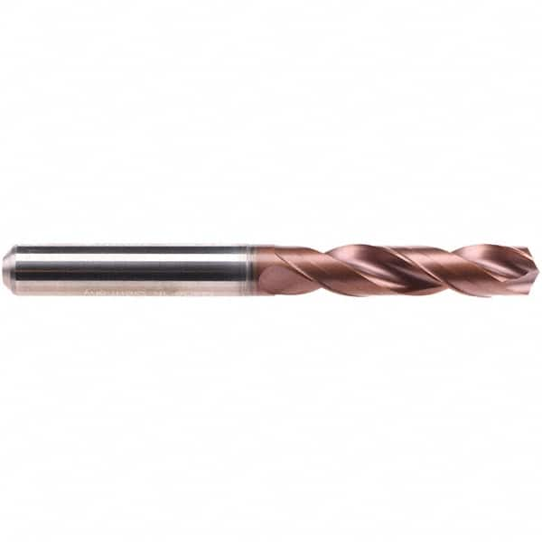 Emuge - 3.38mm 140° Spiral Flute Solid Carbide Screw Machine Drill Bit - First Tool & Supply