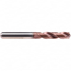 Emuge - 3.38mm 140° Spiral Flute Solid Carbide Screw Machine Drill Bit - First Tool & Supply