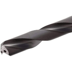 Iscar - 8.3mm 140° Solid Carbide Jobber Drill - TiAlN Finish, Right Hand Cut, Spiral Flute, Straight Shank, 89mm OAL, Standard Point - First Tool & Supply