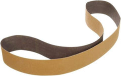 3M - 1-1/2" Wide x 3-9/64" OAL, 50 Grit, Ceramic Abrasive Belt - Ceramic, Coated, YF Weighted Cloth Backing, Series 967F - First Tool & Supply