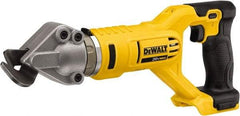 DeWALT - 2,500 SPM, 20 Volt, Pistol Grip Handle, Handheld Cordless Shear - 18 Gauge (Steel) Cutting Capacity - First Tool & Supply