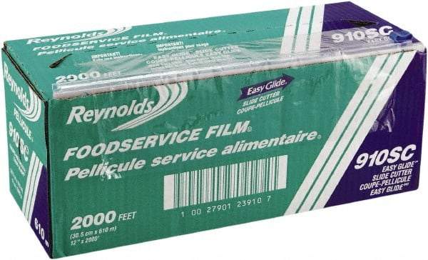 Reynolds - PVC Food Wrap Film Roll in Easy Glide Cutter Box, 12" x 2,000', Clear - Use with Food Protection - First Tool & Supply