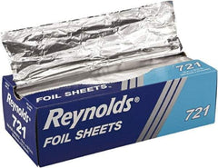 Reynolds - Interfolded Aluminum Foil Sheets, 12 x 10-3/4, Silver, 500/Box, 6 Boxes/Carton - Use with Food Protection - First Tool & Supply