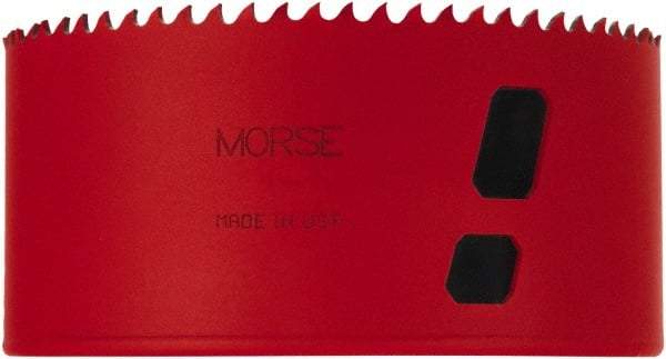 M.K. MORSE - 4-1/2" Diam, 1-15/16" Cutting Depth, Hole Saw - Bi-Metal Saw, Toothed Edge - First Tool & Supply