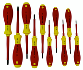 Insulated Torx® Screwdriver Set T6 - T30. 10 Pieces - First Tool & Supply