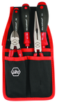 Soft Grip Belt Pack Pouch Set With Slotted & Philips Drivers Diagonal Cutters & Long Nose Pliers. 5 Pc. Set - First Tool & Supply