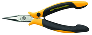 Short Snipe (Chain) Nose Straight; Serrated Jaw Pliers ESD Safe Precision - First Tool & Supply