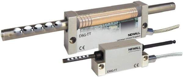 Newall - 116" Max Measuring Range, 5 & 10 µm Resolution, 126" Scale Length, Inductive DRO Linear Scale - 10 µm Accuracy, IP67, 11-1/2' Cable Length, Series DSG-TT - First Tool & Supply