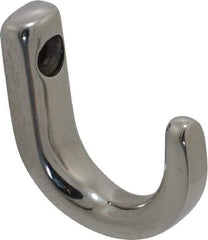 Sugatsune - 23/64" Wide x 1-11/32" High x 7/32" Thick, Wall Hook - 1-3/16" Projection, Polished - First Tool & Supply