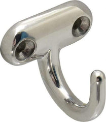 Sugatsune - 1-27/64" Wide x 1-5/16" High x 7/32" Thick, Wall Hook - 1-1/4" Projection, Polished - First Tool & Supply