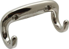 Sugatsune - 3-1/2" Wide x 1-3/8" High x 13/64" Thick, Dbl. Wall Hook - 1" Projection, Polished - First Tool & Supply