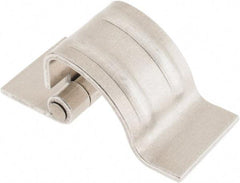 Made in USA - 1-1/4" Wide x 0.09" Thick, Concealed Hinge - Aluminum, Plain Finish - First Tool & Supply