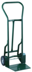Shovel Nose Freight, Dock and Warehouse 900 lb Capacity Hand Truck - 1-1/4" Tubular steel frame robotically welded - 1/4" High strength tapered steel base plate -- 8" Solid Rubber wheels - First Tool & Supply