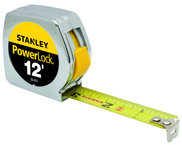 STANLEY® PowerLock® Metal Case Tape Measure 3/4" x 12' - First Tool & Supply