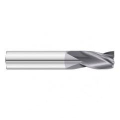 4.5mm Dia. x 51mm Overall Length 3-Flute Square End Solid Carbide SE End Mill-Round Shank-Center Cut-TiAlN - First Tool & Supply