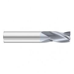 19/64 Dia. x 2-1/2 Overall Length 3-Flute Square End Solid Carbide SE End Mill-Round Shank-Center Cut-TiCN - First Tool & Supply