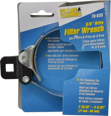 Plews - 2-13/16 to 3-5/32" Diam, Small Ratchet Oil Filter Wrench - Steel, For Use with Filters from 2-13/16 to 3-5/32" - First Tool & Supply