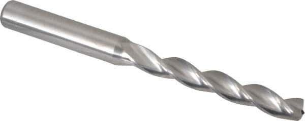 Kennametal - 6.7mm 130° Solid Carbide Jobber Drill - Bright Finish, Right Hand Cut, Spiral Flute, Straight Shank, 91mm OAL, Standard Point - First Tool & Supply