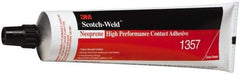 3M - 5 oz Tube Gray Contact Adhesive - Series 1357, 30 min Working Time, Bonds to Foam, Rubber & Vinyl - First Tool & Supply