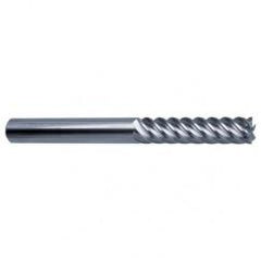 16mm Dia. - 150mm OAL - 45° Helix Bright Carbide End Mill - 6 FL - First Tool & Supply