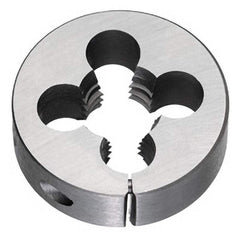 Titan USA - Round Dies; Thread Size: 3/8-24 ; Outside Diameter (Inch): 1 ; Material: High Speed Steel ; Adjustable: Yes ; Thread Direction: Right Hand ; Series/List: 794 - Exact Industrial Supply