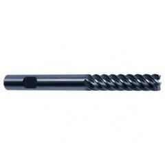 12mm Dia. - 150mm OAL - 45° Helix Bright Carbide End Mill - 6 FL - First Tool & Supply