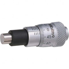 Mitutoyo - Mechanical Micrometer Heads Minimum Measurement (mm): 0.00 Maximum Measurement (mm): 6.50 - First Tool & Supply