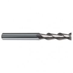 12mm Dia. - 150mm OAL - 45° Helix Bright Carbide End Mill - 2 FL - First Tool & Supply