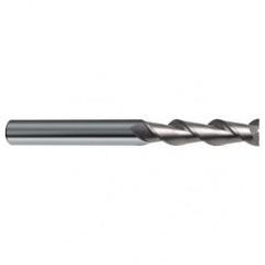 16mm Dia. - 150mm OAL - 45° Helix Bright Carbide End Mill - 2 FL - First Tool & Supply