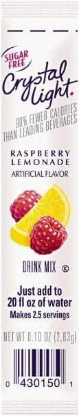 Crystal Light - On the Go, Raspberry Lemonade, .16 oz Packets, 30/Box - First Tool & Supply