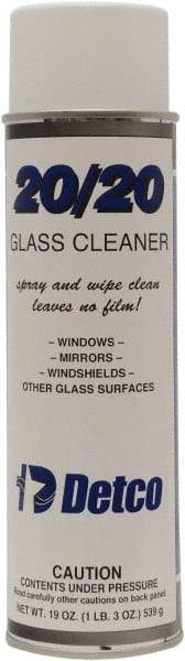 Detco - 20 oz Aerosol Can Mint Glass Cleaner - Use on Glass - First Tool & Supply