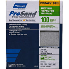 Norton - Sanding Sheets Abrasive Material: Aluminum Oxide Grade: Medium - First Tool & Supply