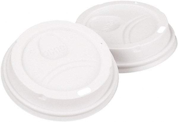 Dixie - Dome Drink-Thru Lids, 10-16 oz Perfectouch, 12-20 oz WiseSize Cup - White - First Tool & Supply