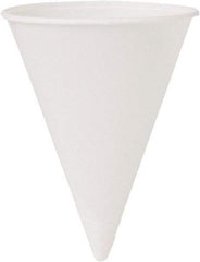 Solo - Cone Water Cups, Cold, Paper, 4 oz, 200/Bag, 25 Bags/Carton - White - First Tool & Supply