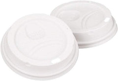 Dixie - Dome Lid Fits 10-16 oz Perfectouch Cups, 12-20 oz Hot Cups, WiseSize, 500/CT - White - First Tool & Supply