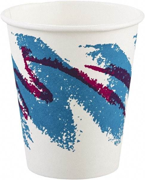 Solo - Jazz Paper Hot Cups, 6 oz, Polycoated, 50/Bag, 20 Bags/Carton - White, Green, Purple - First Tool & Supply