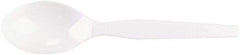 Dixie - Plastic Cutlery, Heavy Mediumweight Teaspoons, 100/B oz - White - First Tool & Supply