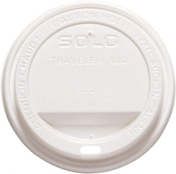 Solo - Traveler Drink-Thru Lid, 1000/Carton - White - First Tool & Supply