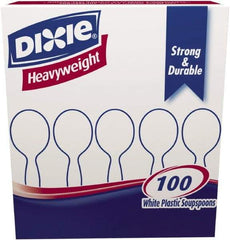 Dixie - Plastic Cutlery, Heavyweight Soup Spoons, 100/B oz - White - First Tool & Supply