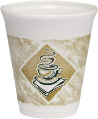 DART - Caf\xE9 G Foam Hot/Cold Cups, 8 oz - Brown, Green, White - First Tool & Supply