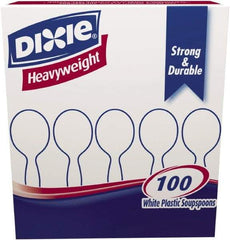 Dixie - Plastic Cutlery, Heavyweight Soup Spoons, 1000 per Carton - White - First Tool & Supply