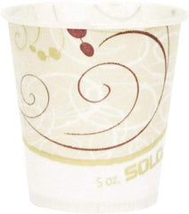 Solo - Paper Water Cups, Waxed, 5 oz, 100/Pack - Multicolor - First Tool & Supply