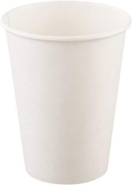 Solo - Single-Sided Poly Paper Hot Cups, 12 oz, 50/Bag, 20 Bags/Carton - White - First Tool & Supply