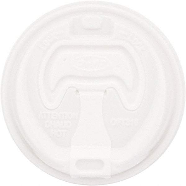 DART - Optima Reclosable Lid, 12-24 oz Foam Cups, 100/Bag, 10 Bags/Carton - White - First Tool & Supply