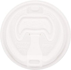 DART - Optima Reclosable Lid, 12-24 oz Foam Cups, 100/Bag, 10 Bags/Carton - White - First Tool & Supply